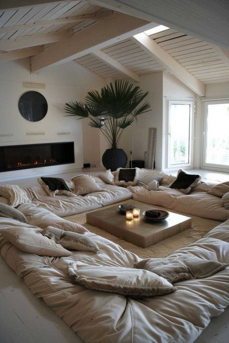9 Brilliant Living Room Ideas Without A Sofa | Sunken Living Room ... intended for Breaking The Rules: Living Rooms Without A Sofa