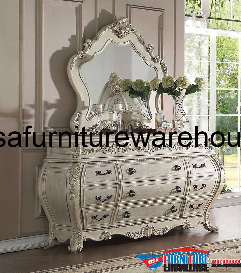 Acme Ragenardus Vintage White Drawer Dresser inside The Artisanal Craftsmanship Behind Antique White Dressers from ACME Ragenardus