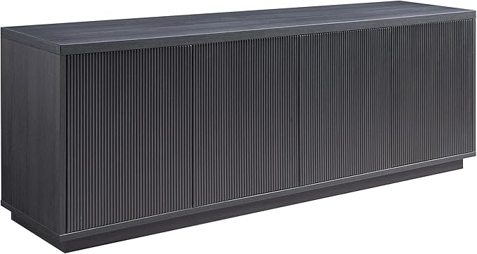Amazon.com: Hanson Rectangular Tv Stand For Tv's Up To 75" In Charcoal ... with regard to Thalia Rectangular Tv Stand For Tv's Up To 60 In Charcoal Gray