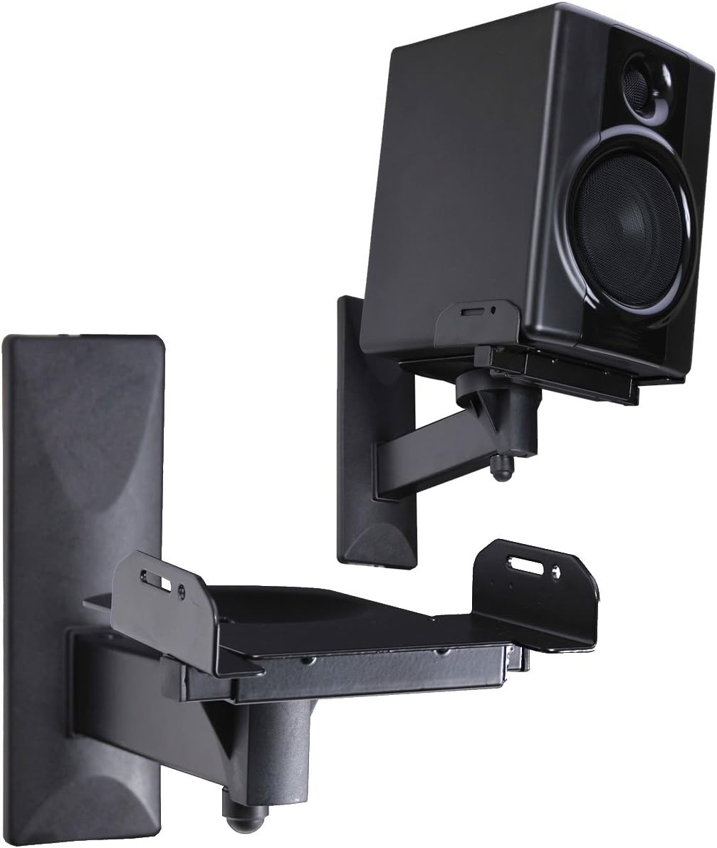 Amazon.com: Videosecu Side Clamping Bookshelf Speaker Wall Mount ... pertaining to Beyond the Basics Understanding the Benefits of AVF Side Clamping Mounts