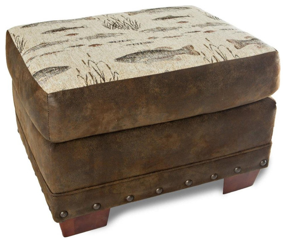 American Furniture Classics Model 8500-70 Angler's Cove Ottoman ... in American Furniture Classics Model 8503-70 Angler's Cove Sofa