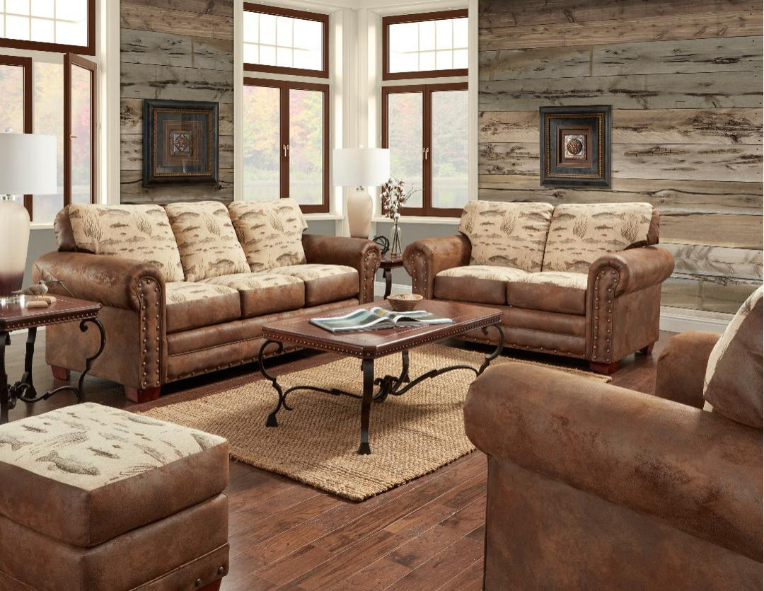 American Furniture Classics Model 8503-70 Angler's Cove Sofa - Rustic ... inside How to Style Your Space with the Iconic Angler's Cove Sofa