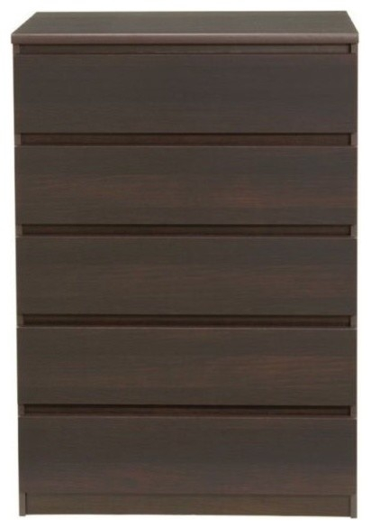 Atlin Designs 5-Drawer Contemporary Engineered Wood Chest In Coffee ... in The Art of Choosing the Right Bedroom Storage Unit