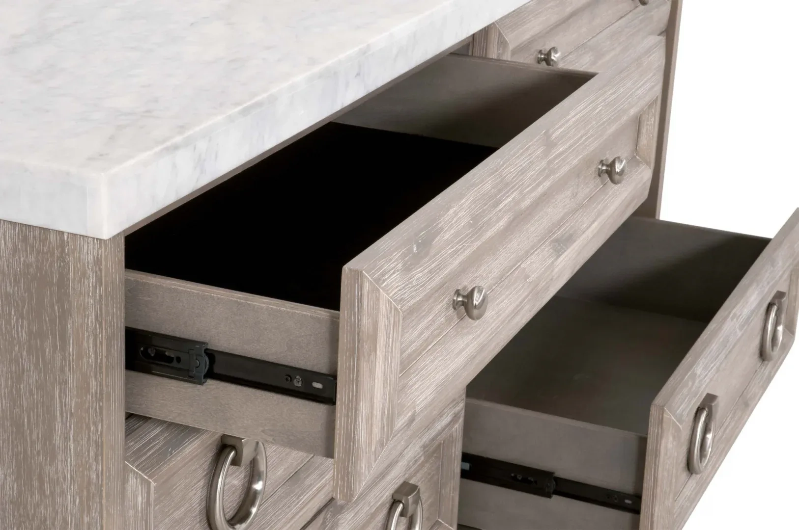 Azure Carrera 6-Drawer Double Dresser - Kind & Woodi within Azure Carrera 6-Drawer Double Dresser