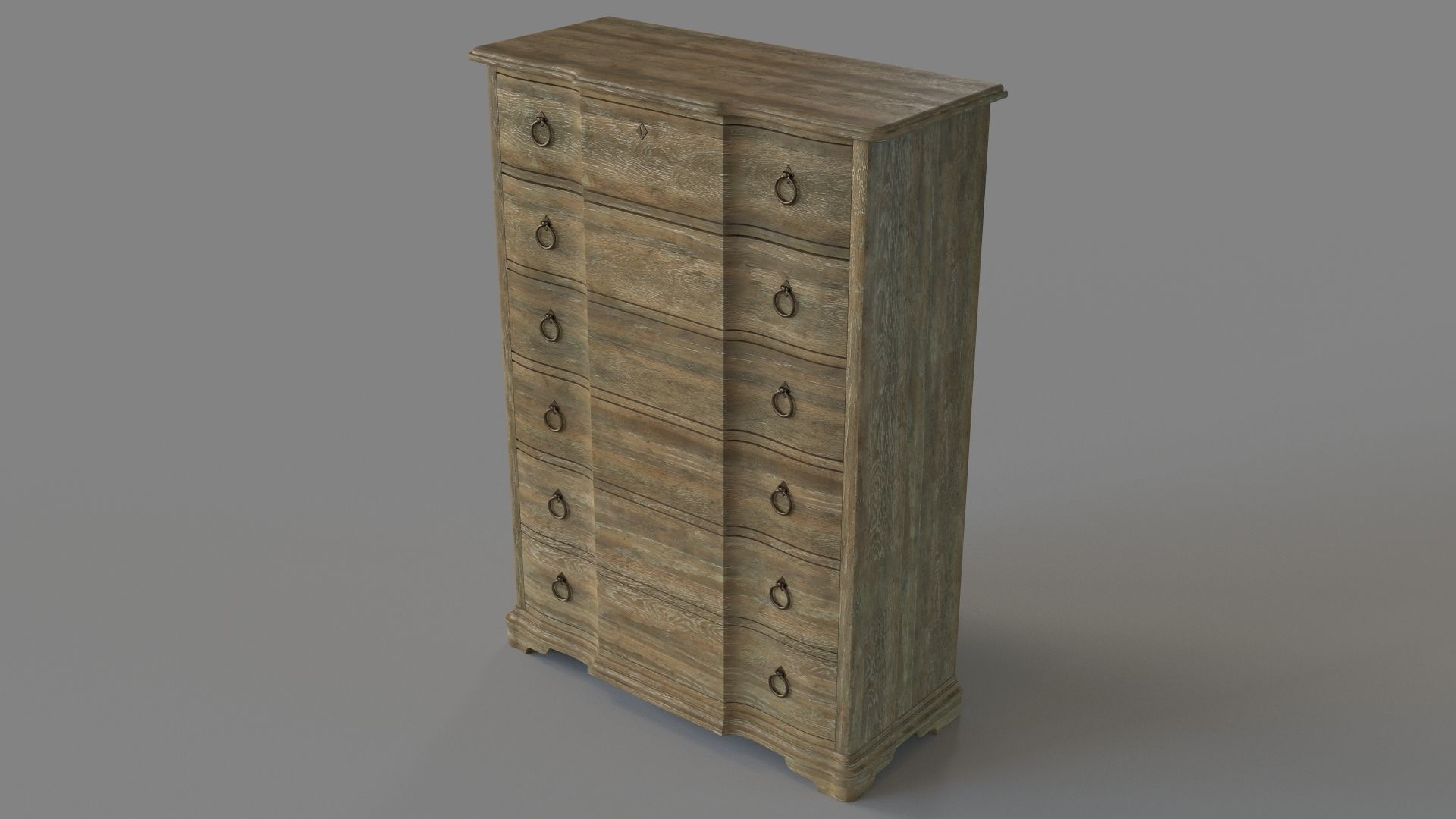 Bedroom Boheme Chimay Six-Drawer Chest 3D Model | Cgtrader throughout Boheme Chimay 6-Drawer Chest