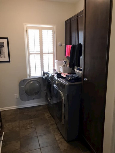 Before And After: Remodeled Laundry Room Lightens Up in Before And After: Remodeled Laundry Room Lightens Up