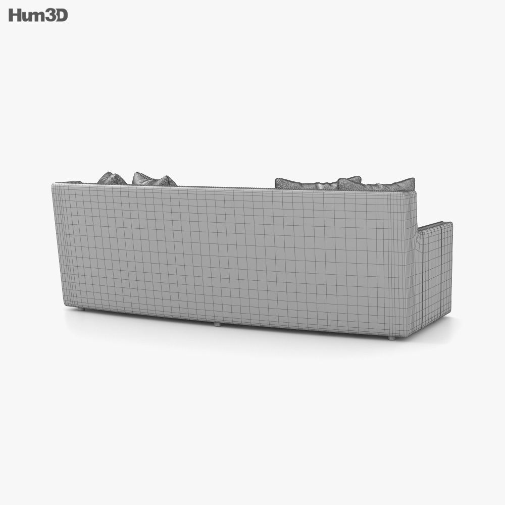 Bernhardt Candace Sofa 3D Model - Download Sofa On 3Dmodels.org pertaining to Bernhardt Candace Fabric Sofa With Welt Trim