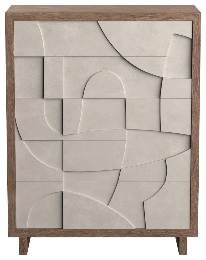 Bernhardt Casa Paros Tall Drawer Chest, 42" W X 19.50" D X 54" H ... with regard to The Art of Organization How the Bernhardt Silhouette Enhances Your Space