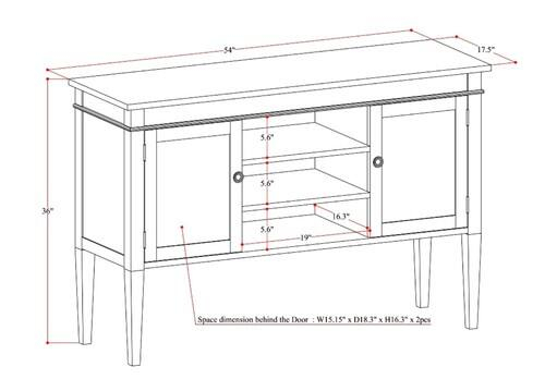 Best Buy: Simpli Home Carlton Collection Tall Tv Media Stand Tobacco ... in Carlton Tv Media Stand