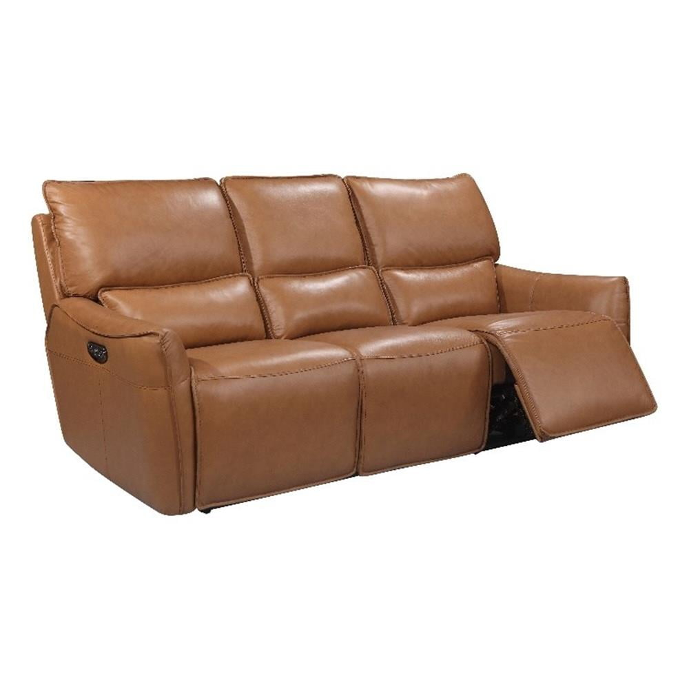 Craftsmanship Spotlight Bowery Hill’s Brown Leather & Hardwood Sofa