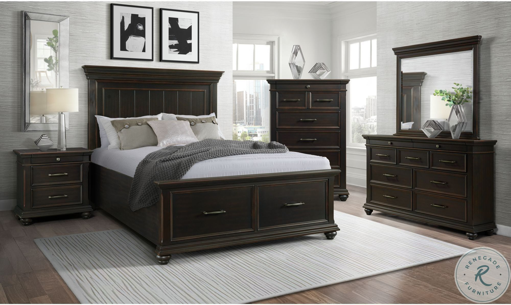 Brooks Black 6 Drawer Chest From Picket House Furnishings | Coleman ... for Picket House Furnishings Brooks 6-Drawer Chest In Grey