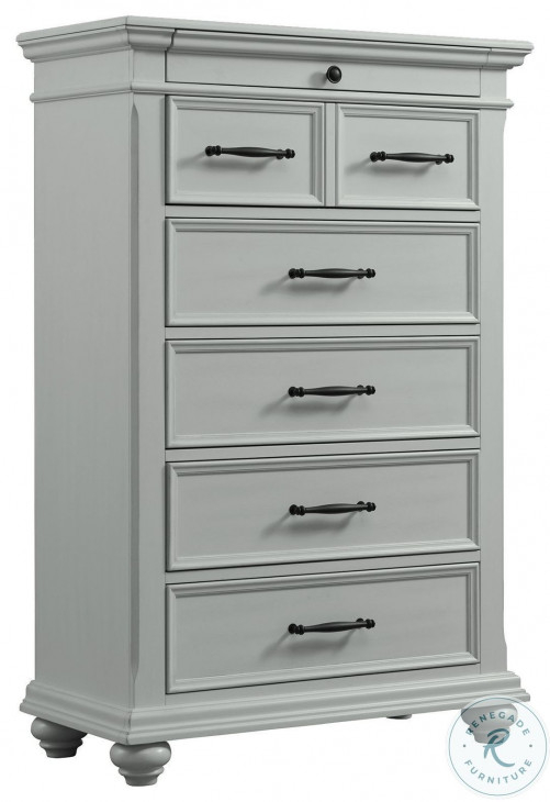 Brooks Slater Gray 6 Drawer Chest From Picket House Furnishings ... pertaining to Picket House Furnishings Brooks 6-Drawer Chest In Grey