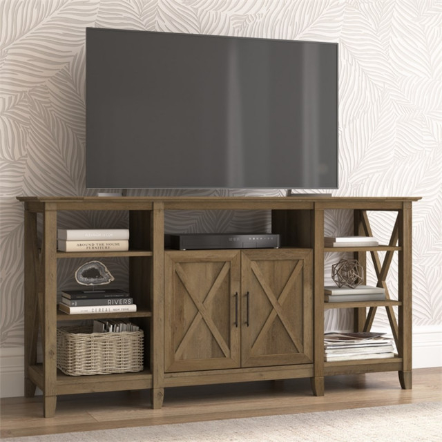 Bush Furniture Key West Tall Tv Stand For 65 Inch Tv In Washed Gray ... with Bush Furniture Key West Tall Tv Stand For 65 Inch Tv, Reclaimed Pine