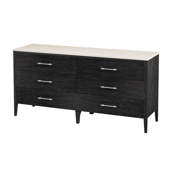Butler Mayfair 6 Drawer Wood And Marble Dresser | Perigold inside Bringing Timeless Appeal Home with the Mayfair Light Beige Dresser