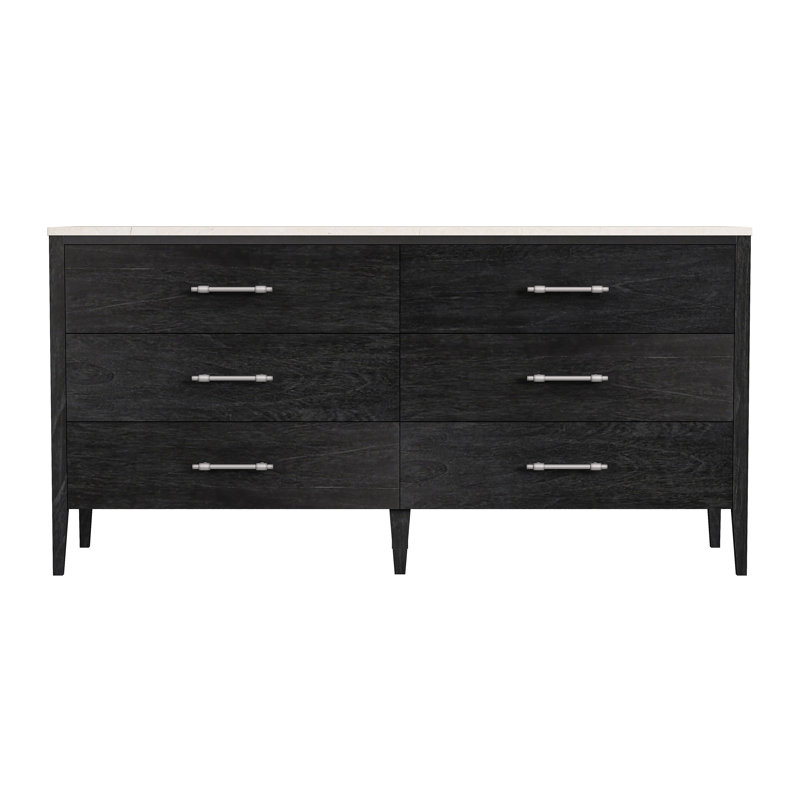 Butler Mayfair 6 Drawer Wood And Marble Dresser & Reviews | Perigold throughout Bringing Timeless Appeal Home with the Mayfair Light Beige Dresser