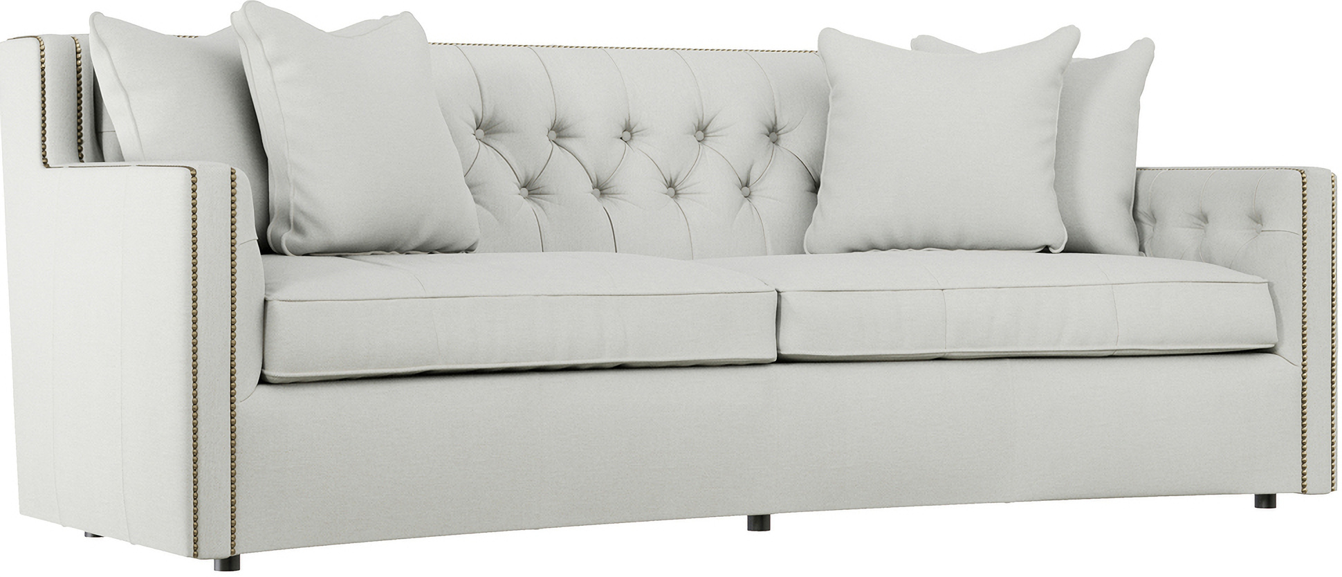 Candace Fabric Sofa In Bone By Bernhardt | 1Stopbedrooms pertaining to Bernhardt Candace Fabric Sofa With Welt Trim