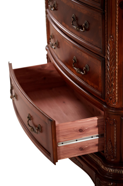 Cortina 6-Drawer Chest - Honey Walnut - Traditional - Dressers - By ... with regard to Care Tips for Maintaining Your Cortina Honey Walnut 6-Drawer Chest