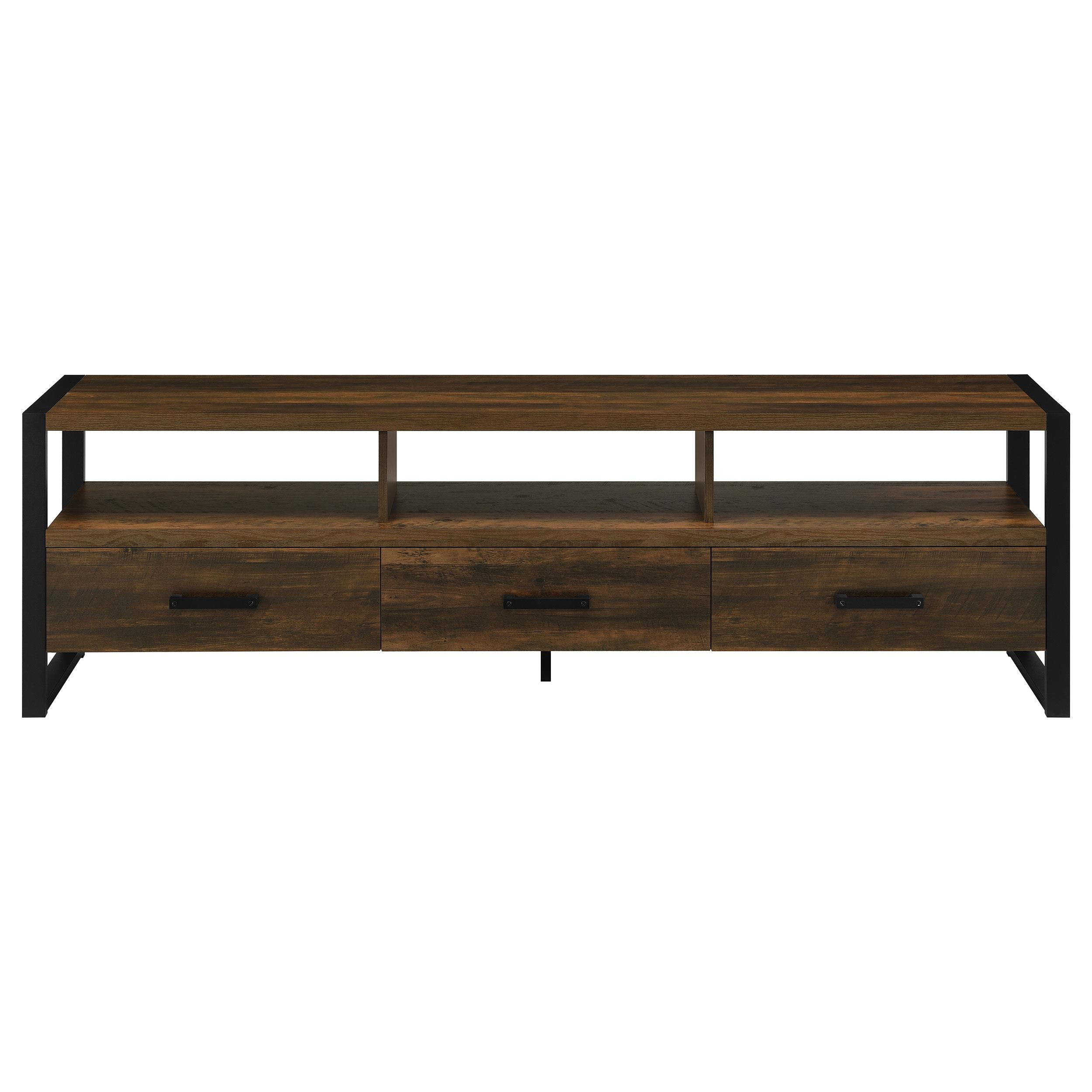Crafters And Weavers Contemporary Finish - James 3-Drawer Engineered ... within James 2-Drawer Engineered Wood 48" Tv Stand Dark Pine