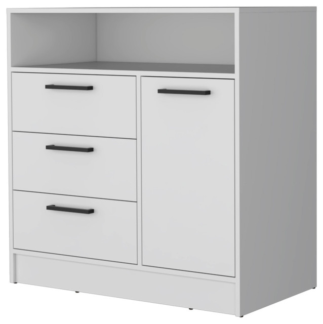 Cresco 3 Drawer Dresser - Transitional - Dressers - By Fm Furniture | Houzz pertaining to The Versatility of Cresco 3 Drawer Dresser in Contemporary Bedrooms