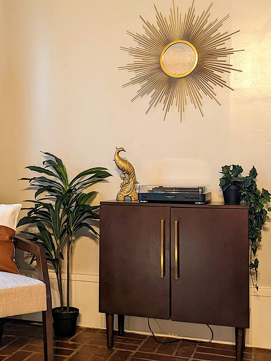 Crosley Furniture Everett Mid Century Modern Media Console, Mahogany ... with regard to Everett Media Console Mahogany