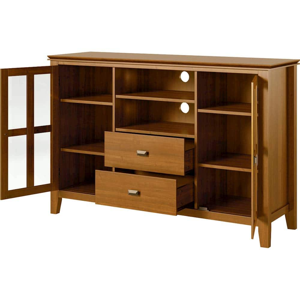 Customer Reviews: Artisan Solid Wood 53 Inch Wide Transitional Tv Media ... with Artisan Solid Wood 53" Wd Contemporary Tv Media Stand In White For Tvs Upto 60"