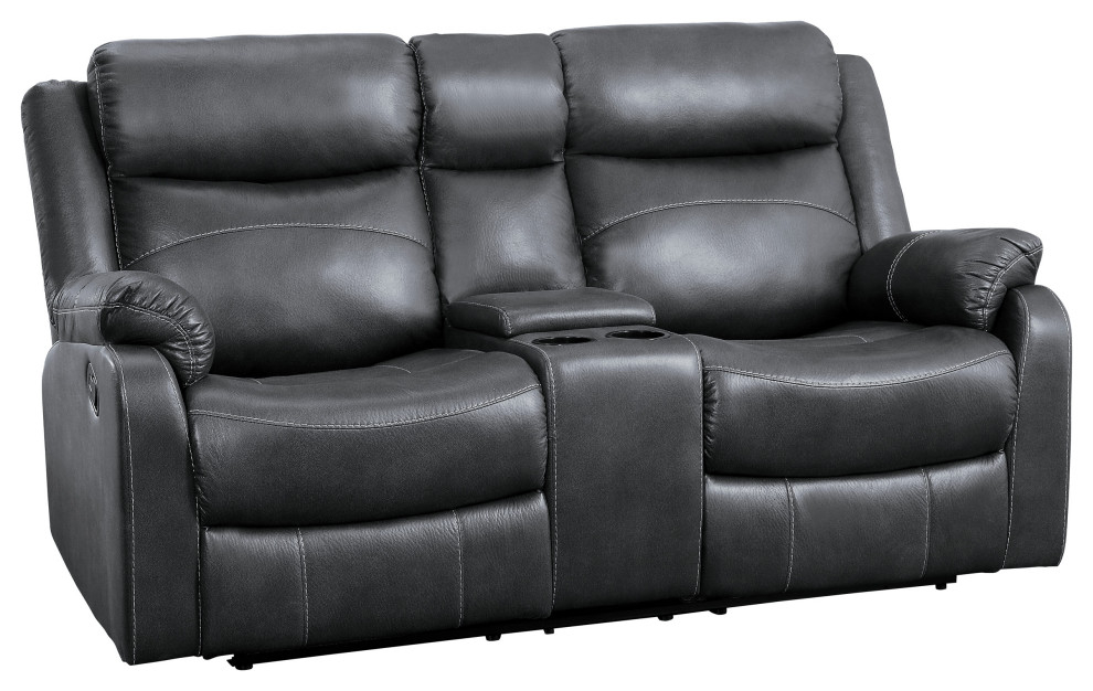 Darlene Reclining Sofa Collection - Contemporary - Loveseats - By Lexicon Home | Houzz for Darlene Reclining Sofa Collection, Sofa