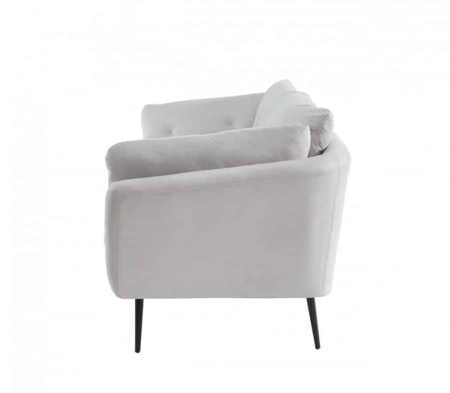 Divani Casa Cody Modern Grey Sofa - Kfrooms | Free Delivery for How the Metal Accents on the Cody Sofa Enhance Its Contemporary Appeal