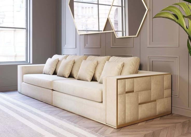 Divani Casa Mobray - Glam Beige And Gold Fabric Sofa By Vig Furniture ... within Divani Casa Thrive Modern Beige Fabric + Antique Brass Sofa
