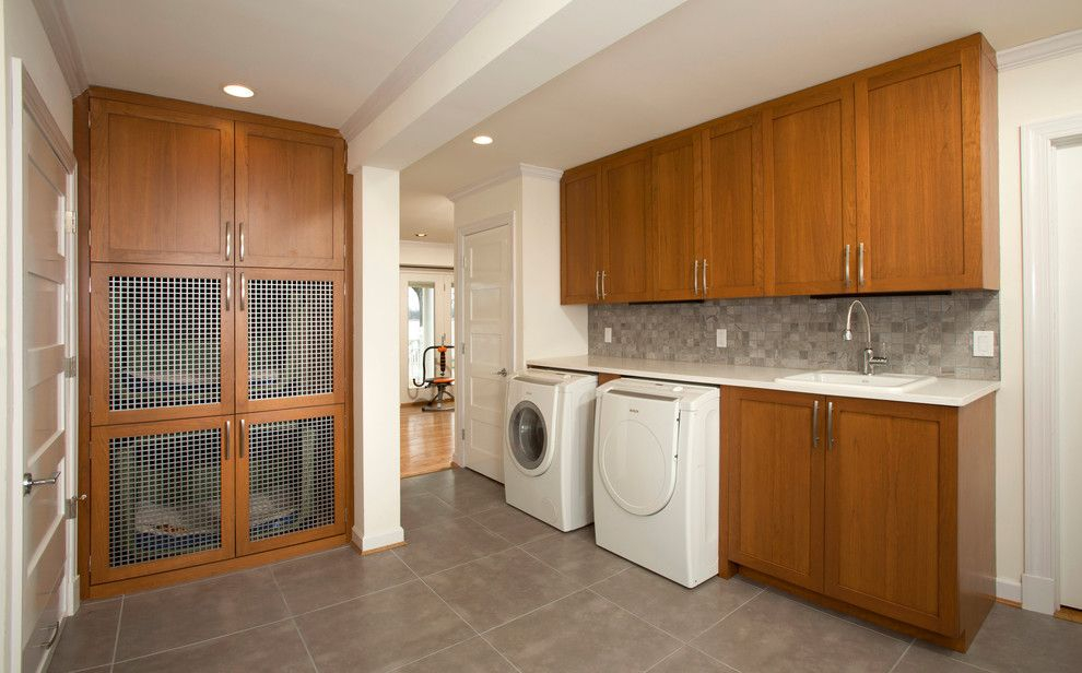 Downstairs Laundry Room Inspiration (Kennels) | Mudroom Remodel ... inside Creating the Perfect Laundry Sanctuary for Dog Lovers