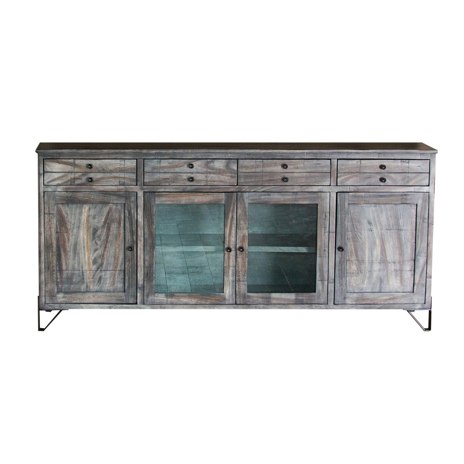 Ello 80 Inch 4 Drawer Tv Entertainment Console - 4 Door - Gray Solid ... intended for Sleek Design Meets Functionality The Outlaw 80" Entertainment Console