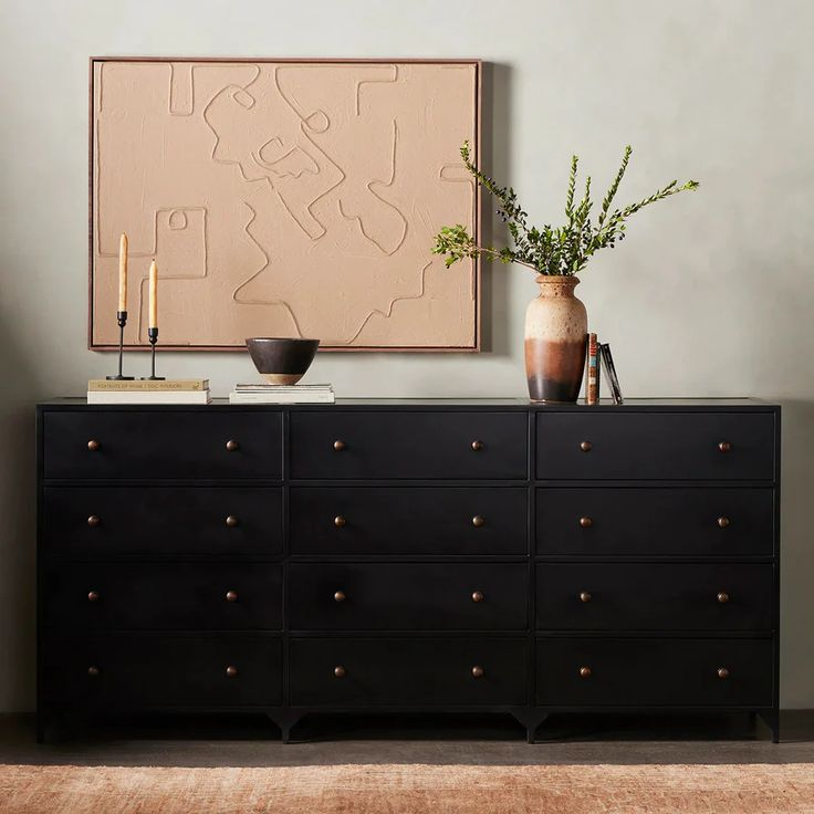 Four Hands Belmont 12 Drawer Dresser within Belmont 12 Drawer Dresser, Black