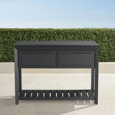 Frontgate Resort Newport Console With Beverage Tub & Storage Shelf In ... regarding Mastering the Newport 3 Shelf Console for Stylish Storage