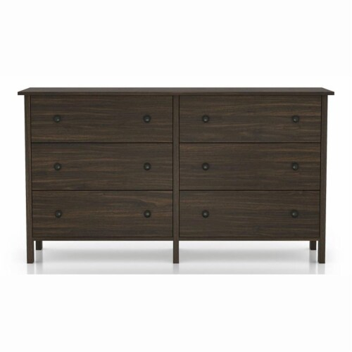 Furniture Of America Zillett Transitional Wood 6-Drawer Dresser In ... with regard to Understanding the Appeal of Transitional Furniture Design