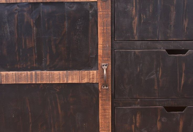 Greenview Sliding Door Dresser - Distressed Black | Barn Doors Sliding ... with Greenview Sliding Barn Door Media Wall Unit, Distressed Black