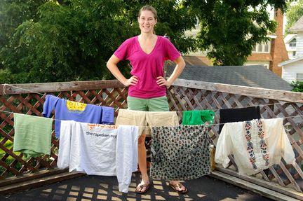 Hanging Laundry Out To Dry Saves Energy And Money - Mlive.com in Your Guide to an Energy-Efficient Laundry Room This Summer