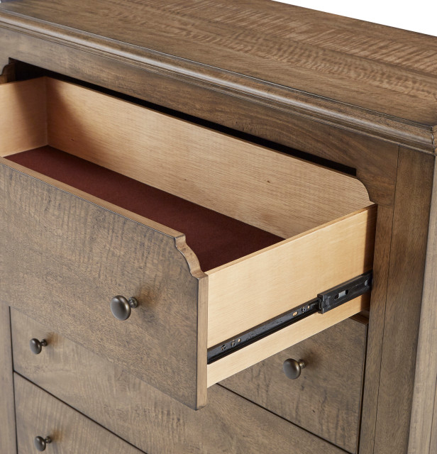 Exploring the Richness of Toffee Brown Hollis Dresser and Mirror Sets