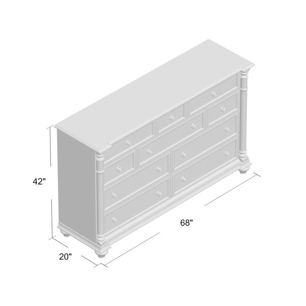 Hooker Furniture Leesburg 10 Drawer Dresser With Mirror & Reviews ... with regard to The Leesburg Dresser A Legacy of Quality and Enduring Appeal