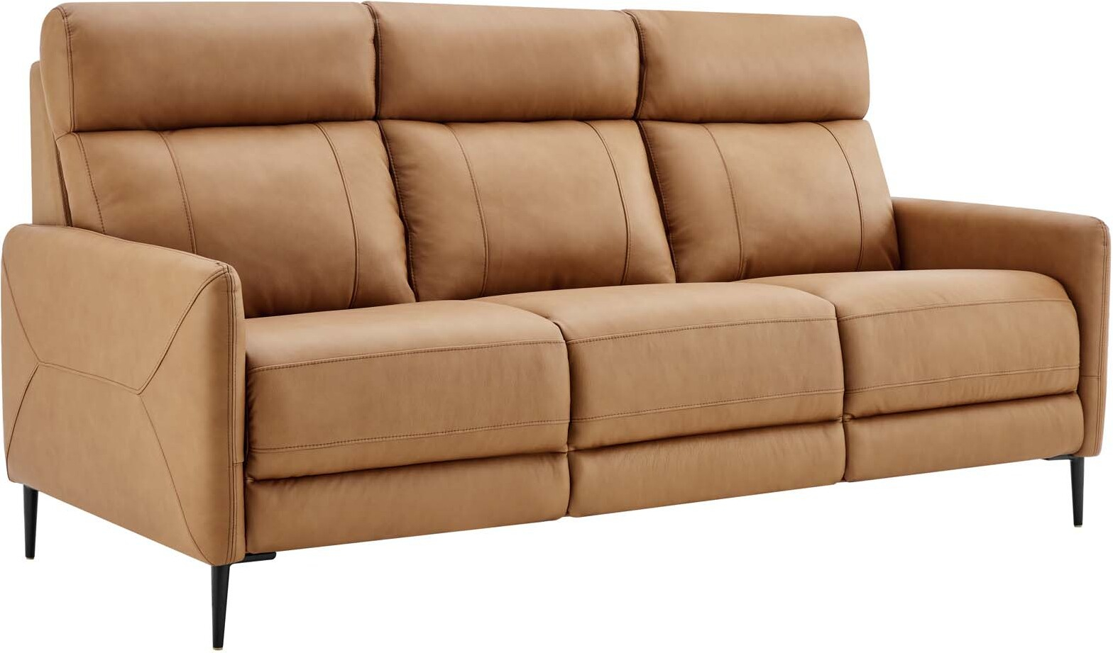 Huxley Leather Sofa In Tan By Modway | 1Stopbedrooms in Making the Most of Your Tan Harford Sofa A Design Guide