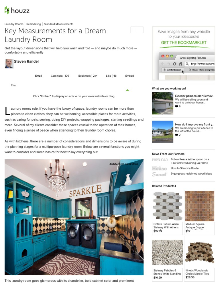 Key Measurements For A Dream Laundry Room Pdf | Pdf | Washing Machine ... with Key Measurements For A Dream Laundry Room