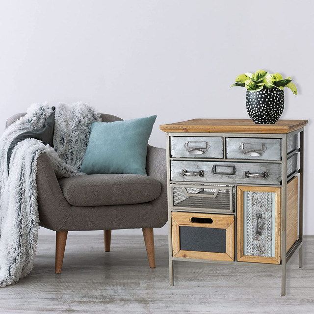 Locher 6 Drawer Accent Chest, 21 3/4 L X 13 1/2 W X 17 H Inches ... in How to choose the right Locher 6 Drawer Accent Chest for your living space