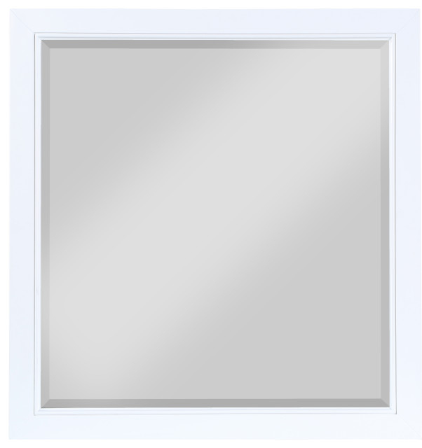 Marisol Wood / Metal Contemporary Mirror - Transitional - Wall Mirrors - By Meridian Furniture ... with Marisol Wood / Metal Contemporary Chest, Rich Navy Finish