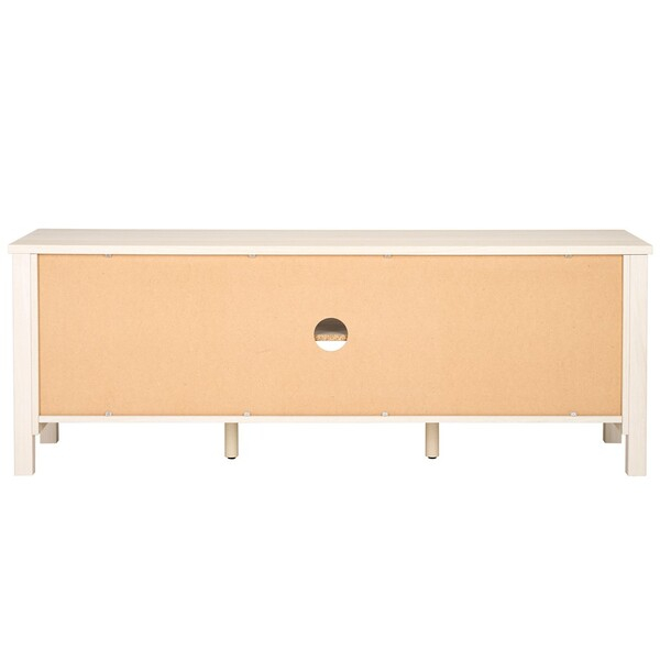 Med9629C Tv Stands - Furniture By Safavieh throughout Safavieh Evane 2 Door Media Stand, Bleached White/Natural