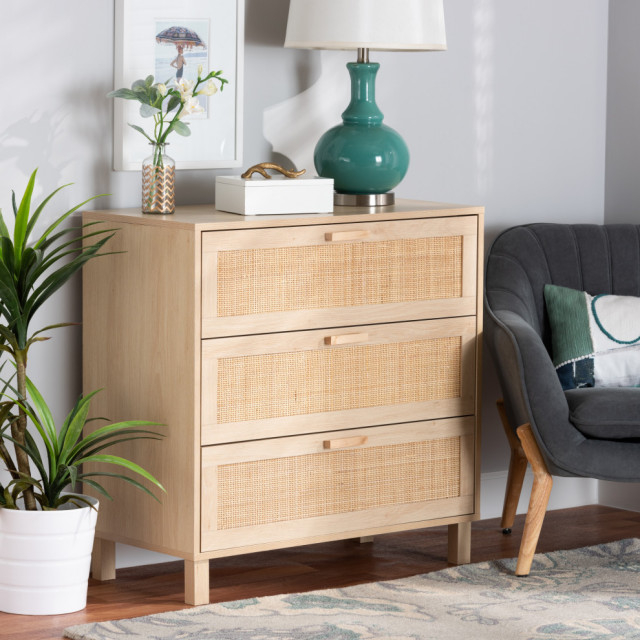 Mignon Mid-Century Modern Natural Rattan - Tropical - Dressers - By ... regarding Finding the Perfect Mid-Century Accent Piece Your Rattan Chest Guide