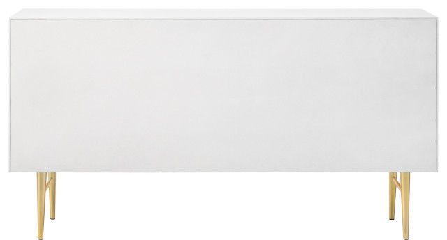 Modernist White Medium Gloss Finish Dresser - Midcentury - Dressers ... in The Art of Choosing the Right Gloss Finish Dresser for Your Home Décor