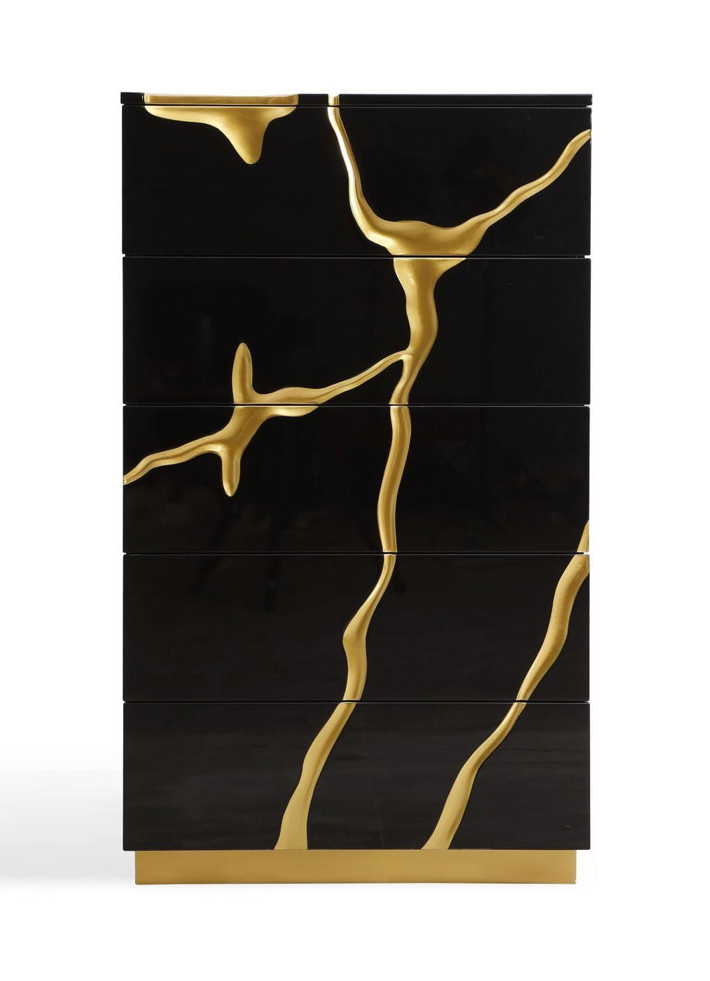 Modrest Aspen - Modern Black And Gold Chest with regard to Understanding the Appeal of Modrest Aspen Modern Wide Black and Gold Dresser in Contemporary Interior Design