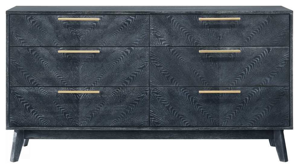 Modrest Diana Modern Grey Ash Dresser - Midcentury - Dressers - By Vig ... throughout