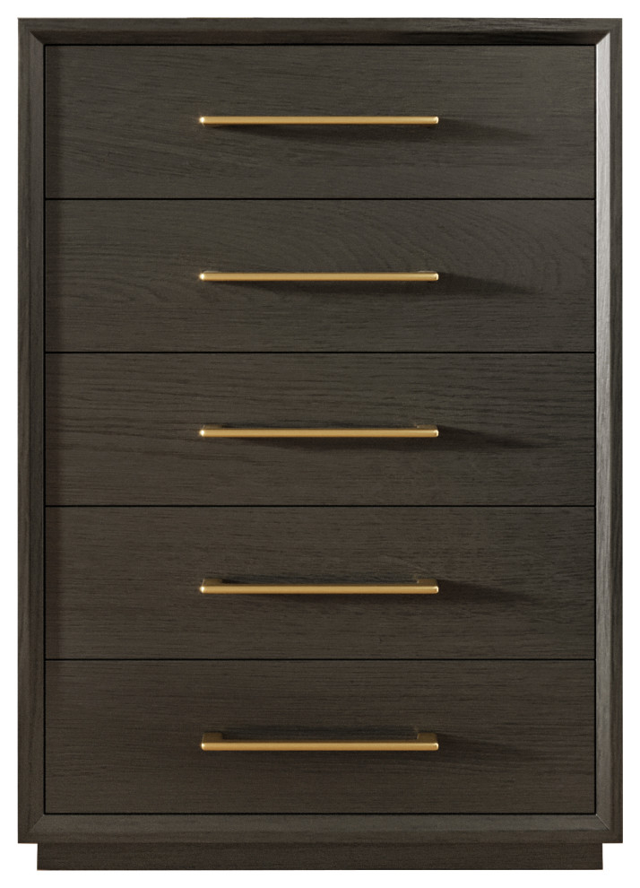 Modrest Manhattan- Contemporary Grey And Gold Chest - Contemporary ... in Inside the Modrest Manhattan Chest Timeless Style Meets Modern Design