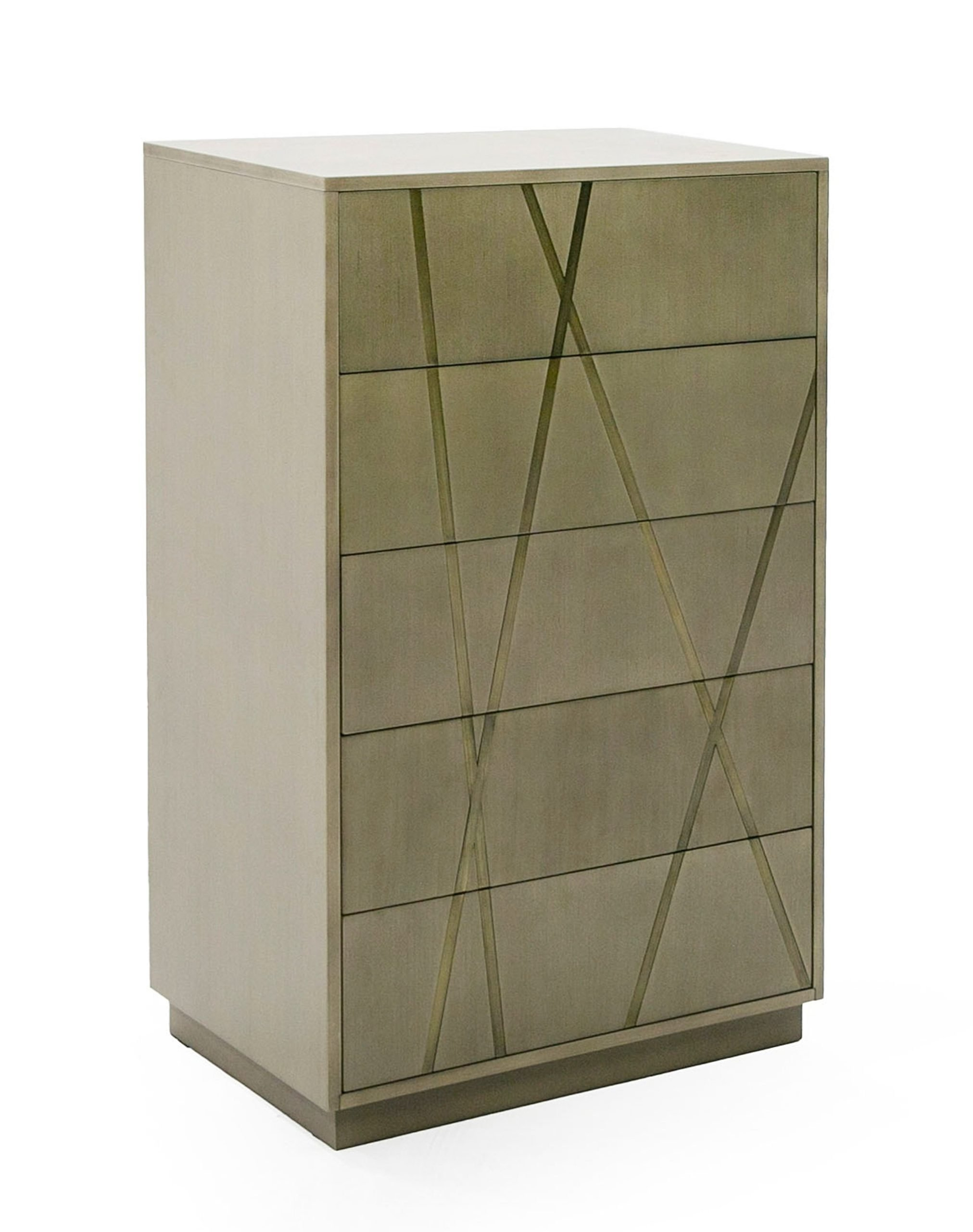 Modrest Nixa - Modern Wide Birch + Brushed Bronze Chest | Atlas ... intended for The Art of Choosing the Right Wide Birch Dresser for Your Space
