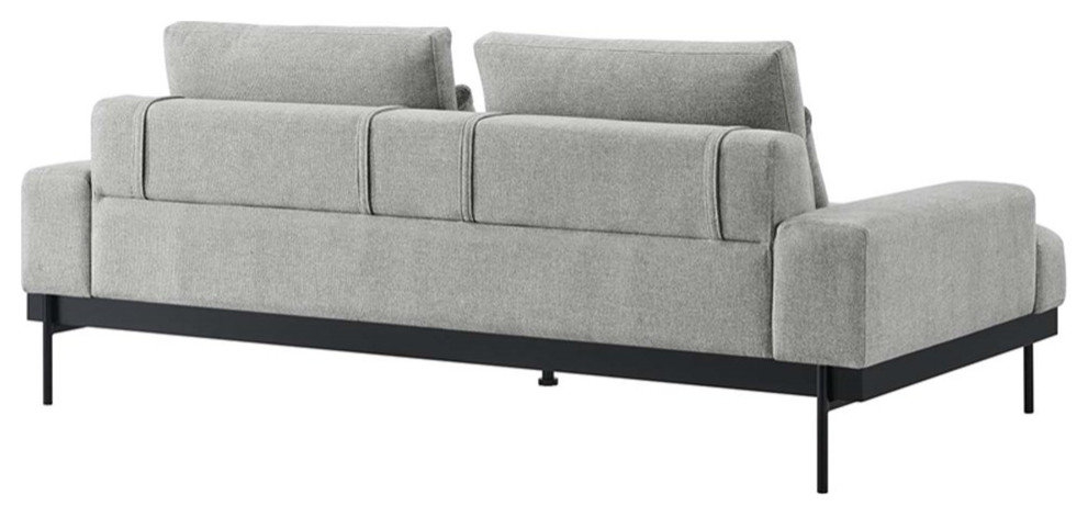 Modway Proximity Upholstered Polyester Fabric Sofa In Light Gray - Midcentury - Sofas - By ... throughout Modway Proximity Modern Upholstered Polyester Fabric Sofa In Azure Blue
