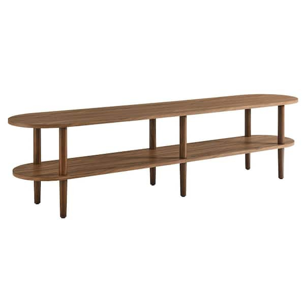 Modway Torus 70 In. Oval Wood Tv Stand In Walnut Eei-7158-Wal - The ... for Exploring the durability and beauty of walnut torus oval television furniture